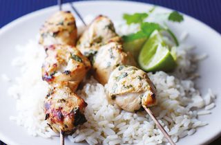 Lemongrass and Lime Herby Chicken Kebabs
