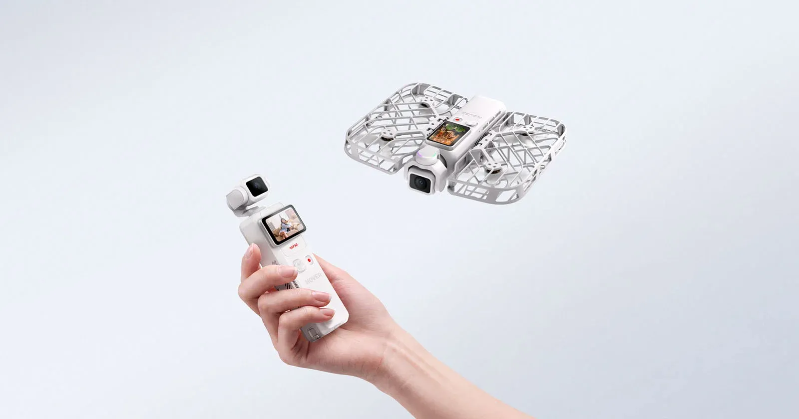  HoverAir unveils the Versa modular pocket gimbal camera that transforms into a self-flying drone — Modular camera transforms into an auto-tracking drone by magnetically snapping together for instant palm launch and AI tracking 
