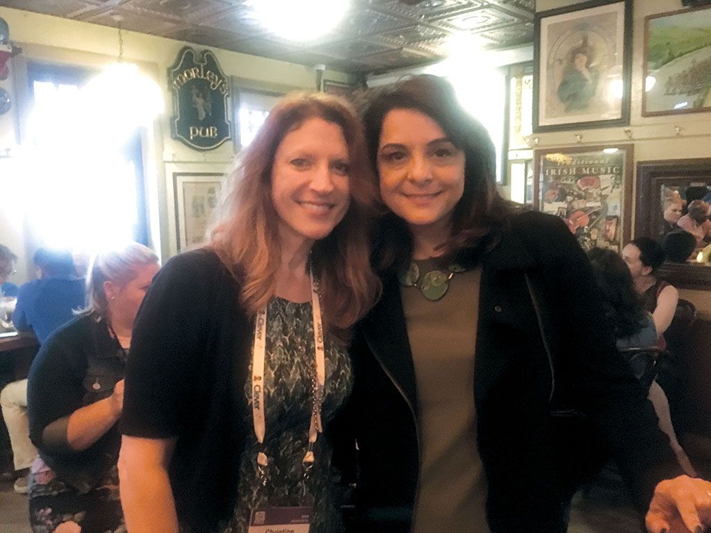Group Publisher Christine Weiser with game changer Iran Davar Ardalan,Founder and Storyteller-in-Chief at IVOW.