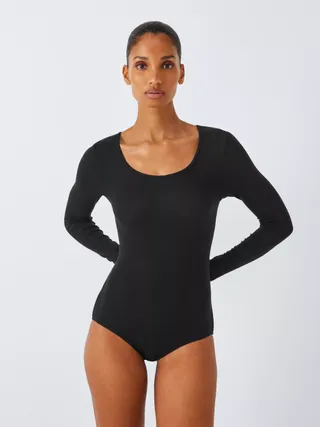 John Lewis Heat Generating Ribbed Scoop Bodysuit