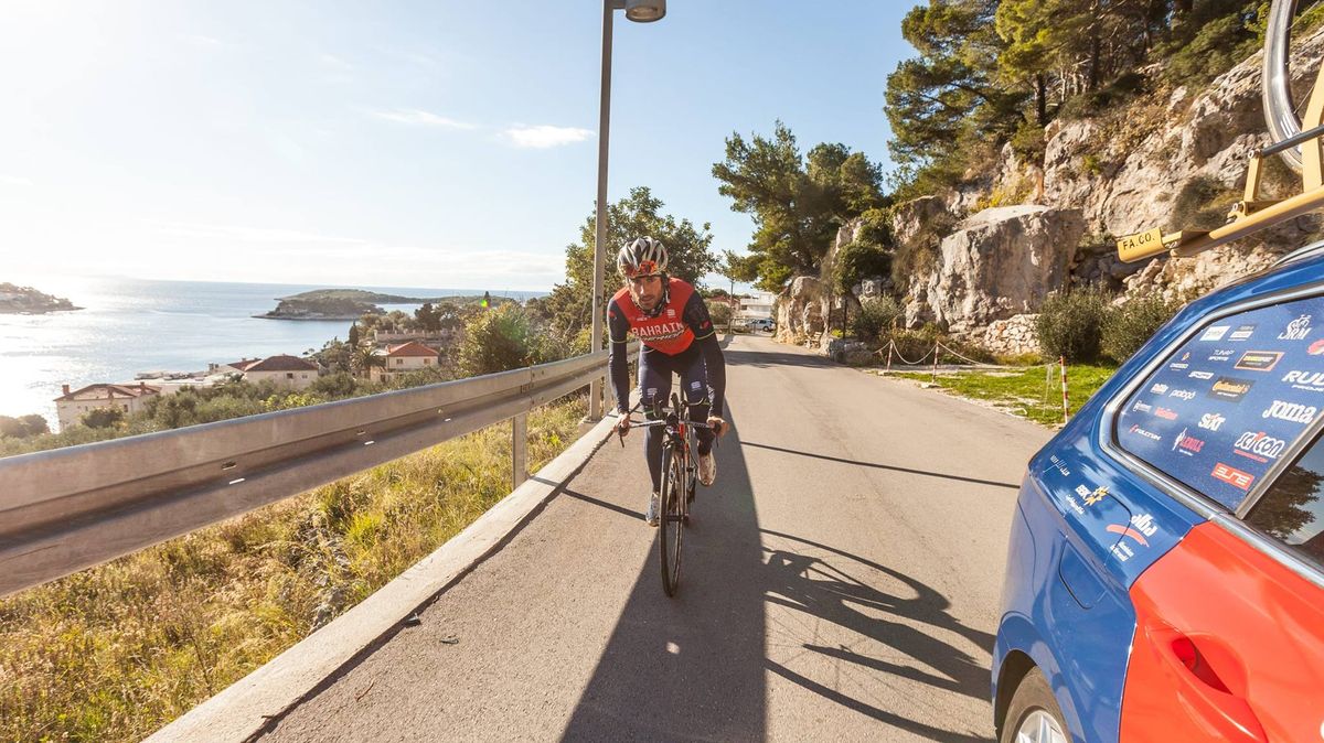 Manuele Boaro during a ride