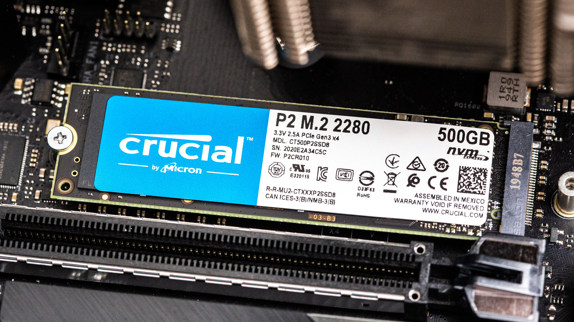 500GB Performance Results - Crucial P2 M.2 NVMe SSD Review