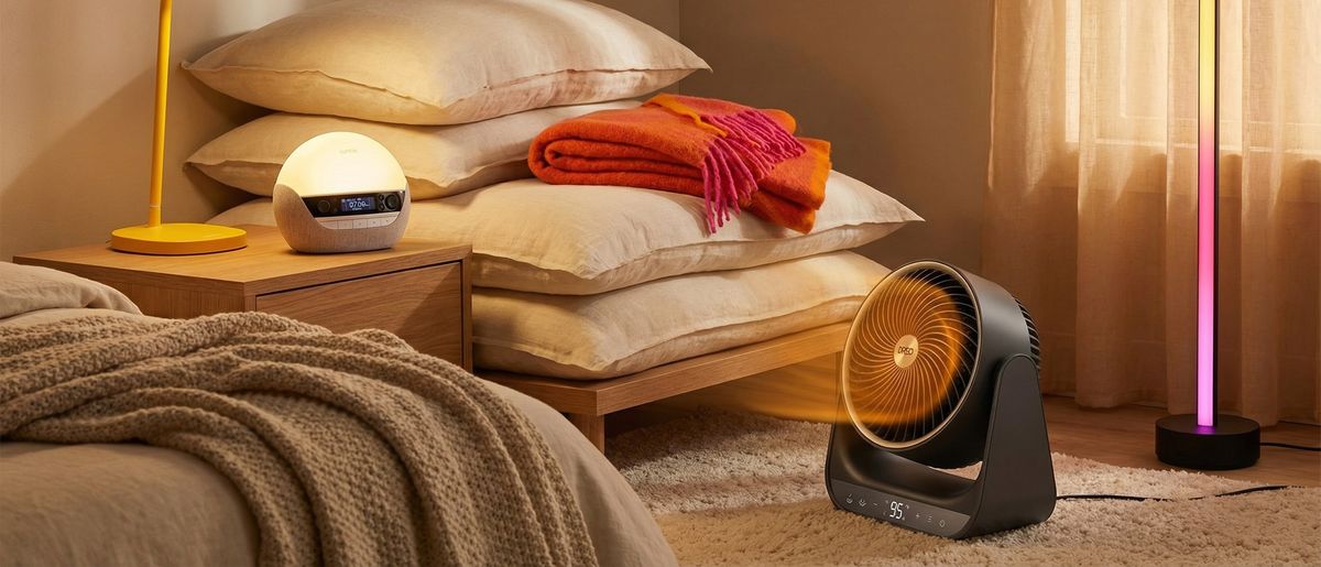 Beat the freeze with the coziest home essentials — from snuggly heated throws to mood-boosting lamps