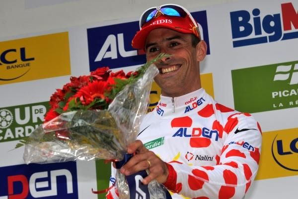 St&eacute;phane Auge (Cofidis) in the polka dot jersey