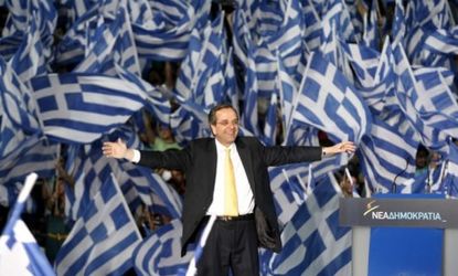 Greek's New Democracy party, headed by Antonis Samaras, is expected to try and renegotiate the terms of its bailout with Germany.