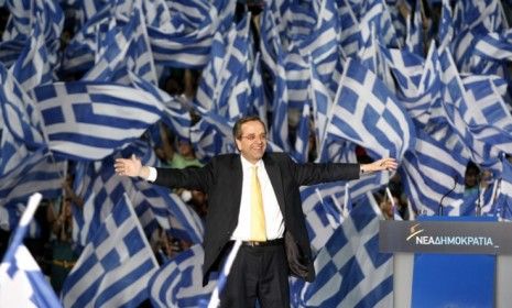 Greek&amp;#039;s New Democracy party, headed by Antonis Samaras, is expected to try and renegotiate the terms of its bailout with Germany.