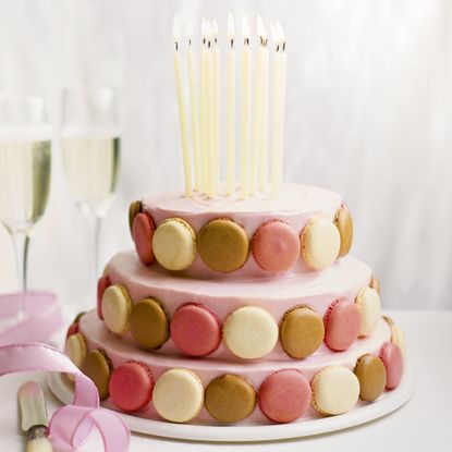 celebration cake - special ckae - wow cake - macaroons - woman and home