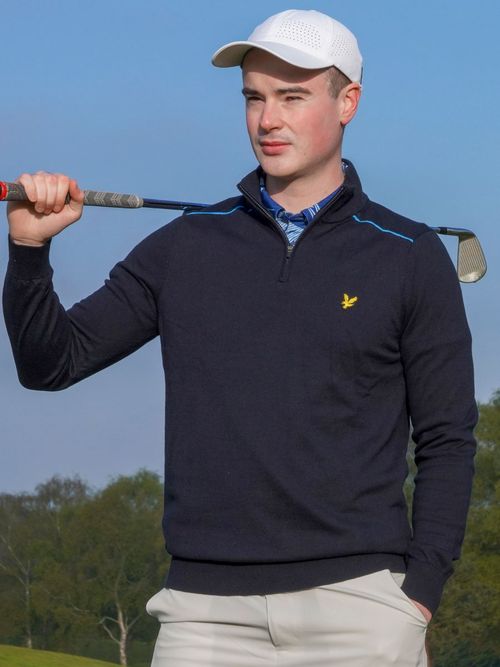 Cotton Tipped 1/4 Zip Jumper