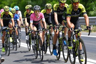 Simon Yates and his Mitchelton-Scott teammates during stage 12 at the Giro d'Italia