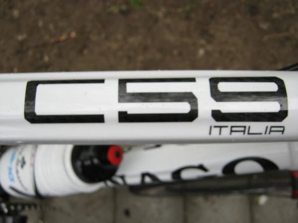 It's written big on the top tube: C59