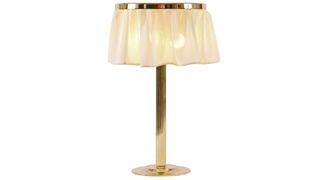 Adolf Loos Jegendstil Silk and Brass Table Lamp, Re-Edition