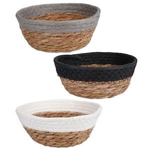 Birch + Vine Weaving Straw Basket, 5.8x2.8-In.