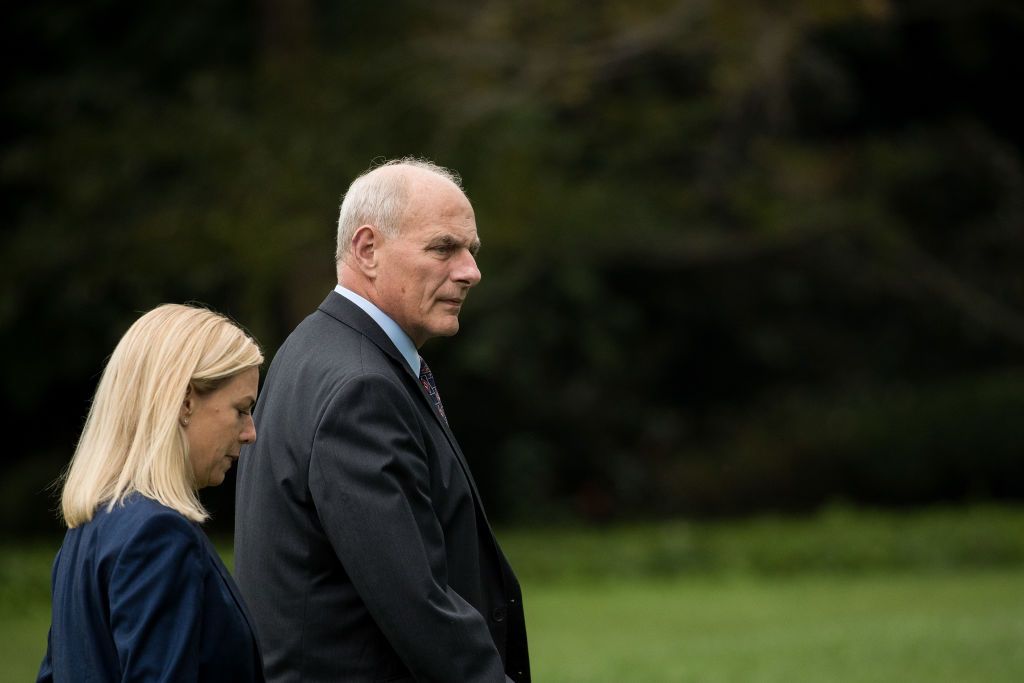 Kirstjen Nielsen and John Kelly.