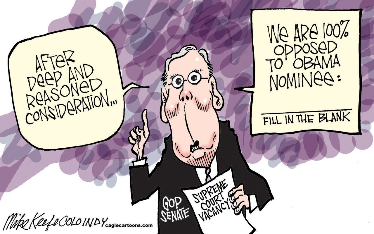 Political Cartoon U.S. McConnell Supreme Court