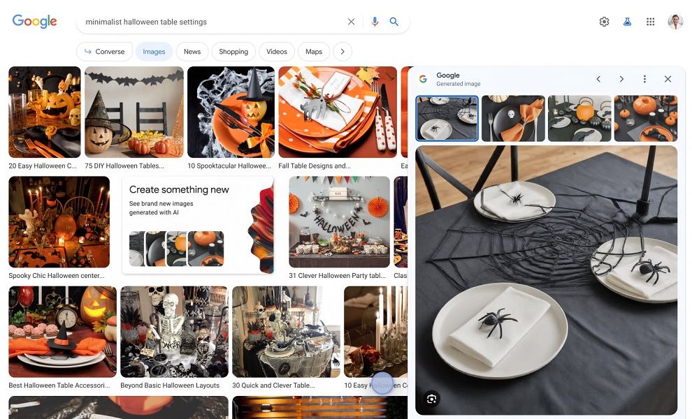 A result given by Google's AI software in Images.