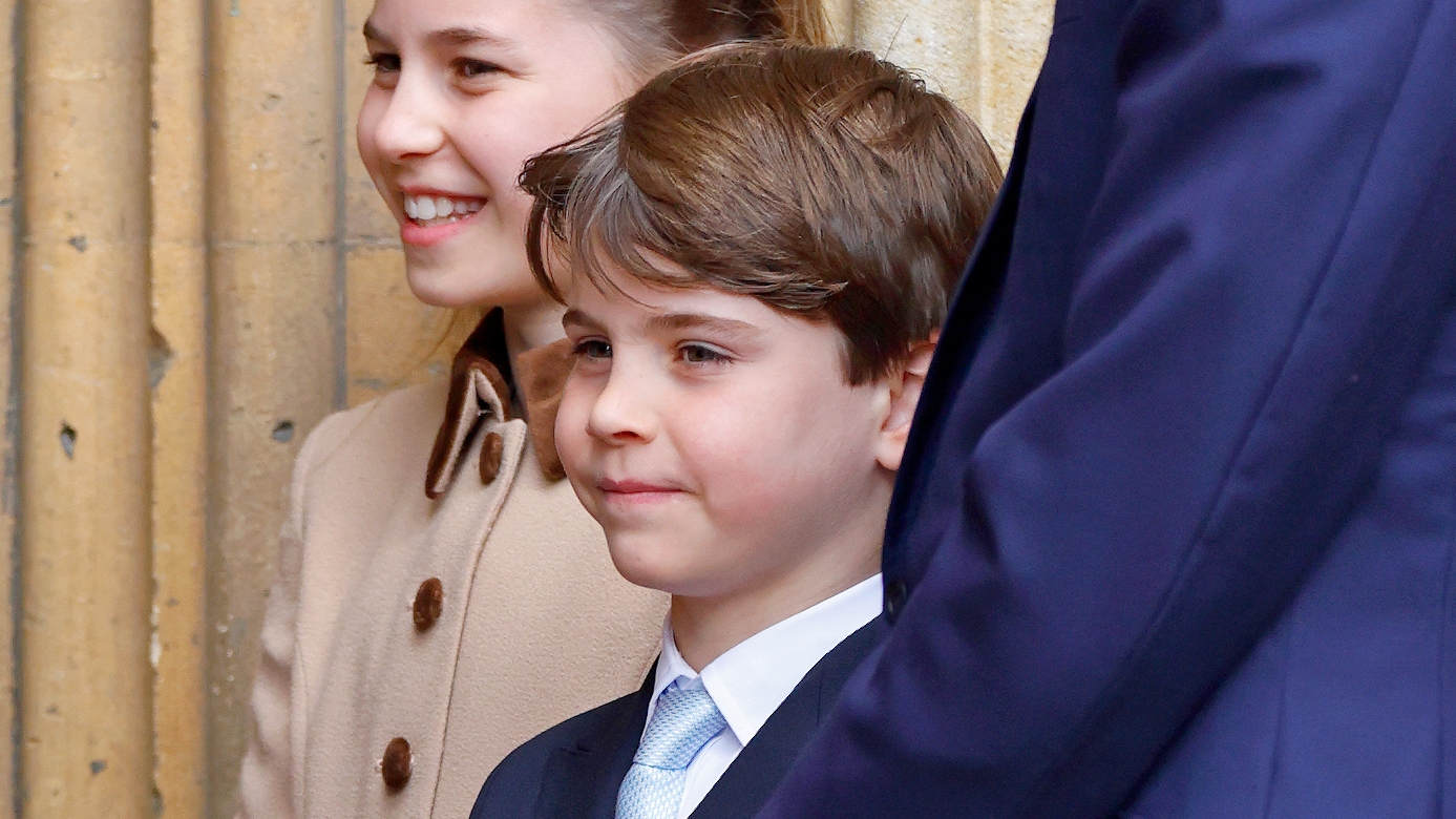 Prince Louis attends the traditional Easter Sunday Mattins Service at St George's Chapel, Windsor Castle on April 5, 2026