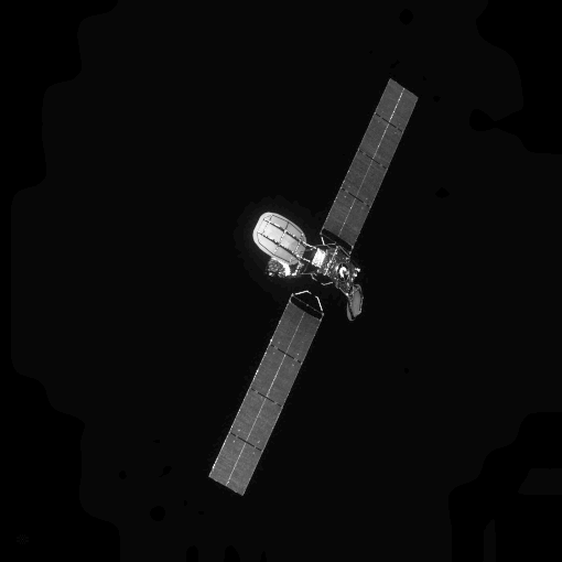 Northrop Grumman's Mission Extension Vehicle 1 (MEV-1) approaches the Intelsat 901 communications satellite (center) ahead of a historic docking on Feb. 25, 2020.