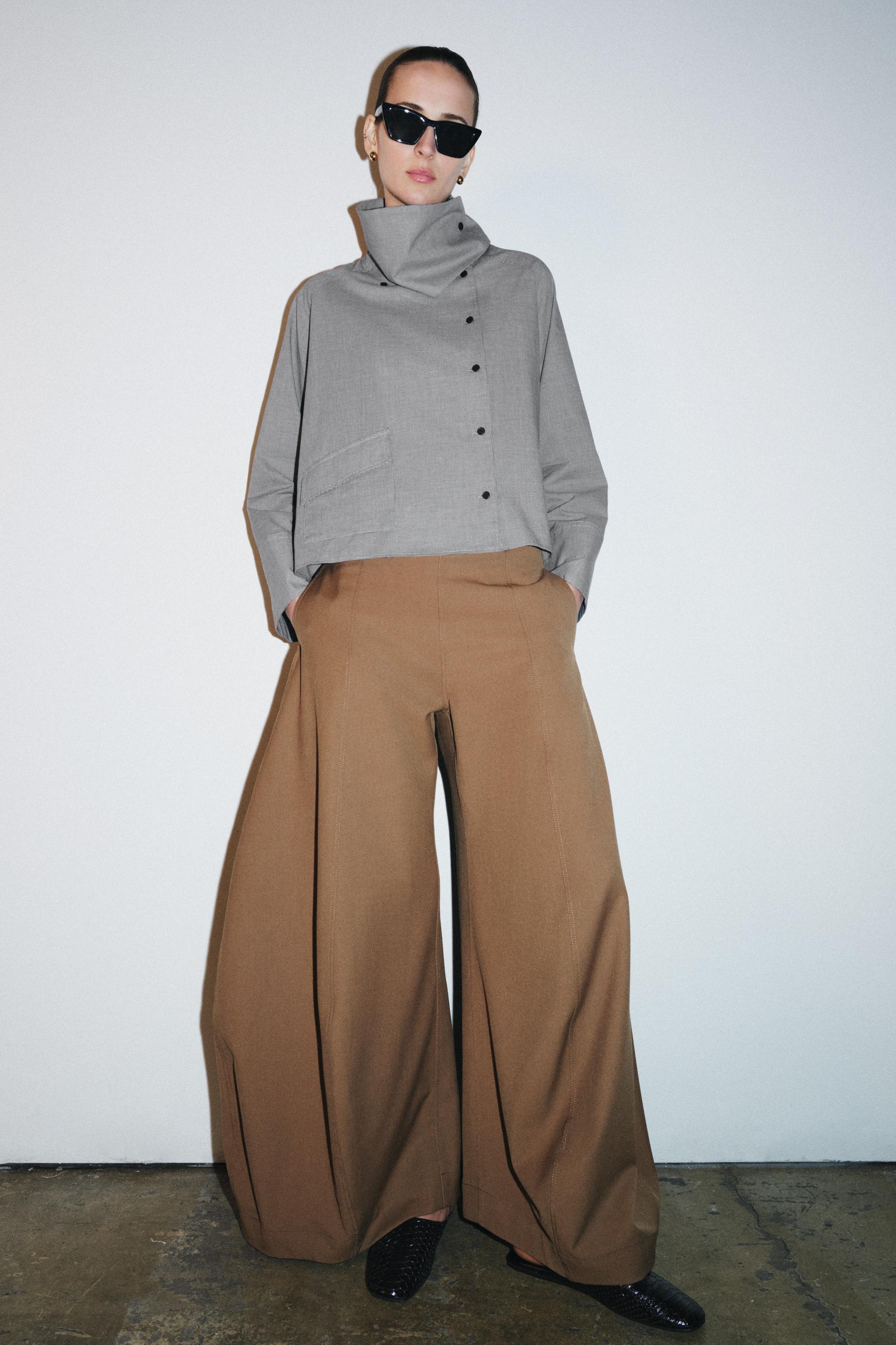 Volume Wide Leg Pants Zw Collection