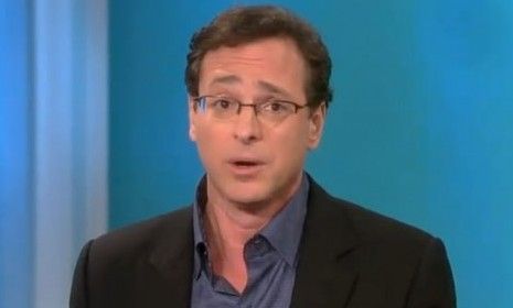 While on &amp;#039;The View,&amp;#039; Bob Saget said the strangest thing he did on his new show was go to the bathroom in the woods with infrared goggles on.