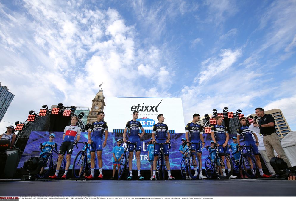 Etixx QuickStep line up for the Tour Down Under