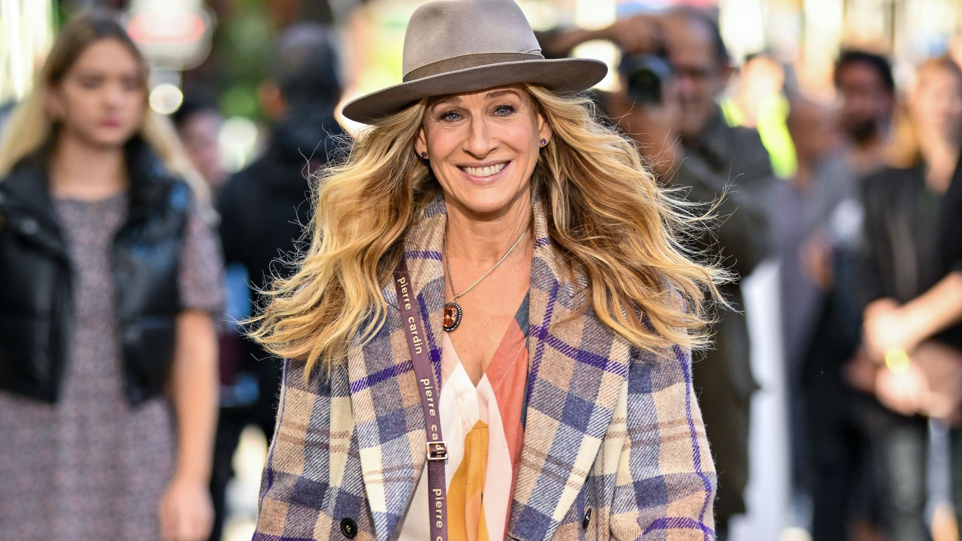 Sarah Jessica Parker on the set of "And Just Like That..." Season 2, 2022