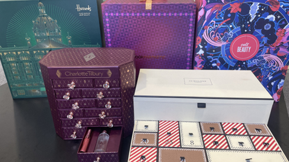 the charlotte tilbury, jo malone, harrods, lookfantastic and cult beauty advent calendars