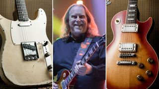 Warren Haynes and the gutiars he will play at Gov't Mule's 2025 NYE show