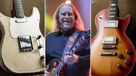 Warren Haynes and the gutiars he will play at Gov't Mule's 2025 NYE show