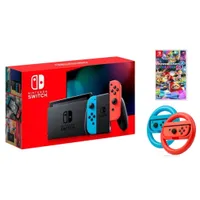 Nintendo Switch | Mario Kart 8 Deluxe | 2 racing wheels: $369.97 $349.97 at Best Buy