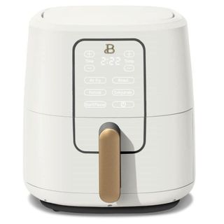A white Beautiful by Drew Barrymore air fryer