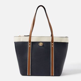 best tote bags from Accessorize include the maddox navy tote bag