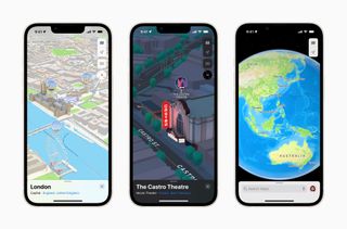 Apple Maps 3d Map Screens