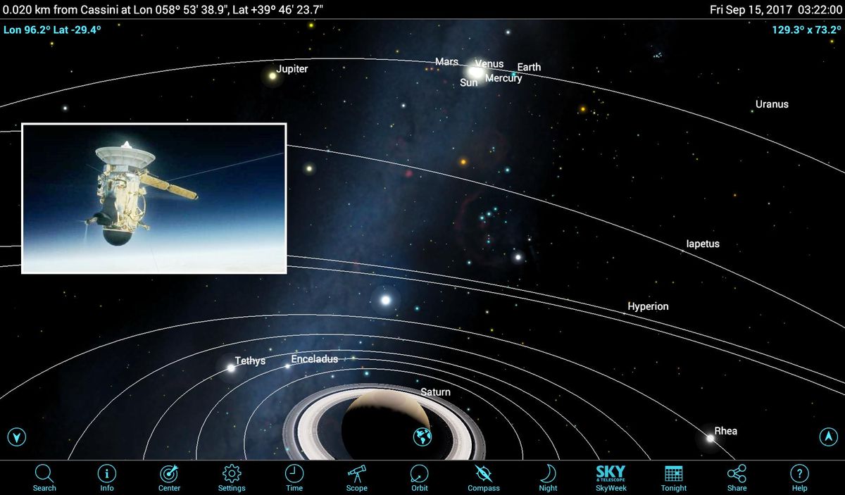 Accompany Cassini on Its Final Dive into Saturn with Mobile Apps | Space