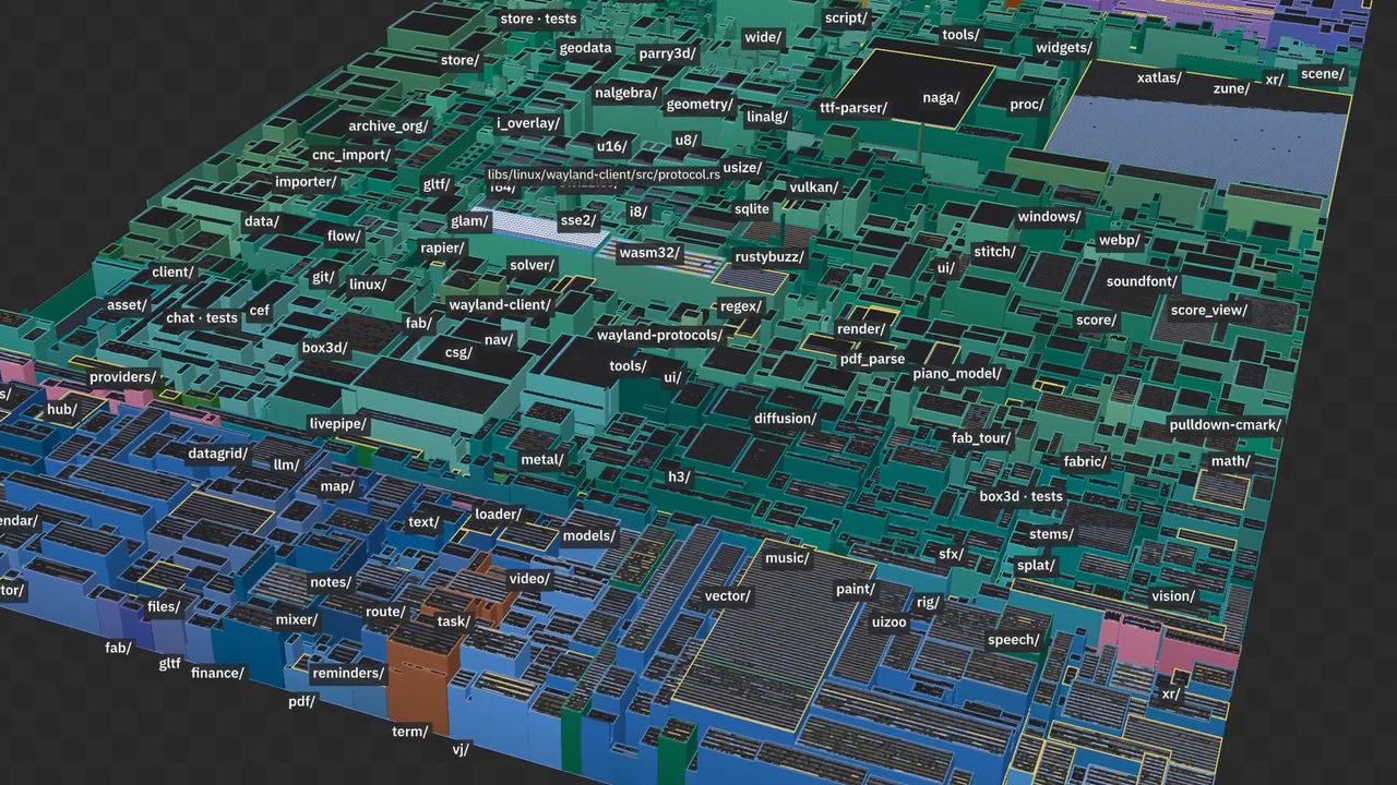 Developer Builds 3D Source Code Visualizer