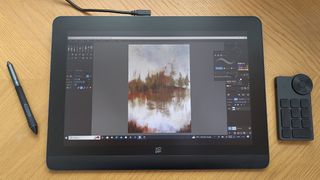 XP-Pen Artist Pro 16 (Gen 2) review; a oil painting on a drawing tablet