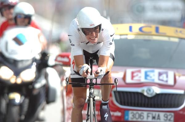 Andy Schleck (Saxo Bank) couldn't over turn those vital seconds