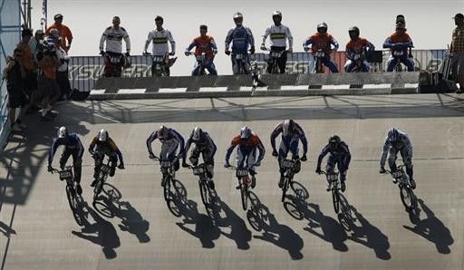 The men's heats