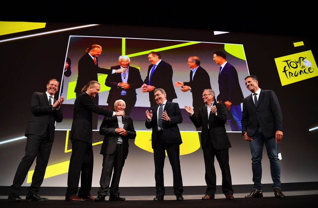 Raymond Poulidor had them laughing when he quipped that he, Merckx, Hinault, and Indurain had won 15 Tours between them
