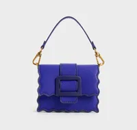 Waverly Scallop-Trim Mini Bag&nbsp;in Cobalt, (£39) $29 | Charles &amp; Keith