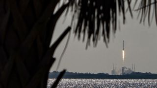 A SpaceX Falcon 9 rocket launches 23 Starlink internet satellites to orbit from Cape Canaveral Space Force Station, June 10, 2025.