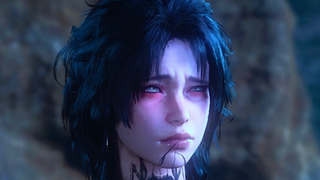 Evelyn, a popular fanmade character, looks quizzical in Baldur's Gate 3.