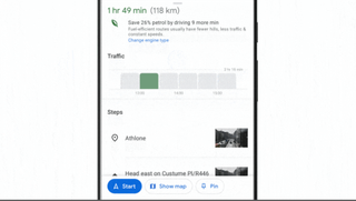 Google maps more efficient driving