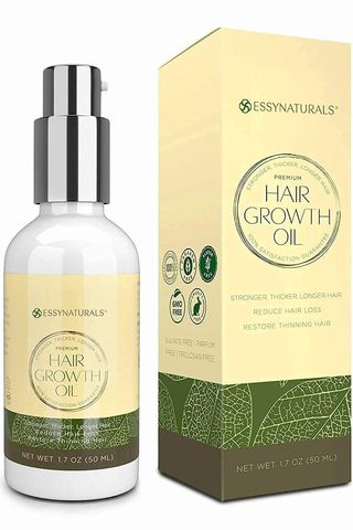 EssyNaturals Hair Growth Oil with Caffeine and Biotin - For Stronger, Thicker, Longer Hair, 1.7 oz (2 Bottles)