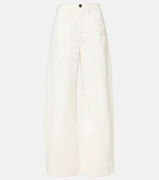 Ayla High-Rise Cotton Cargo Pants