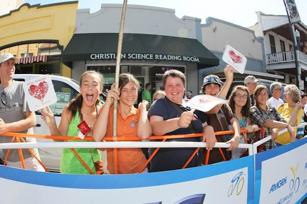 Sonora school kids got the morning off for the Amgen Tour of California start.