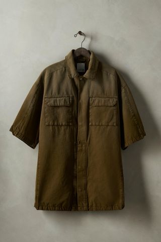 Washed Canvas Overshirt X Sr_a