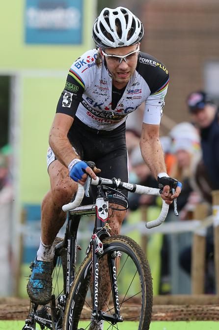 Niels Albert (BKCP Powerplus) chased back from a bad bike change to take third