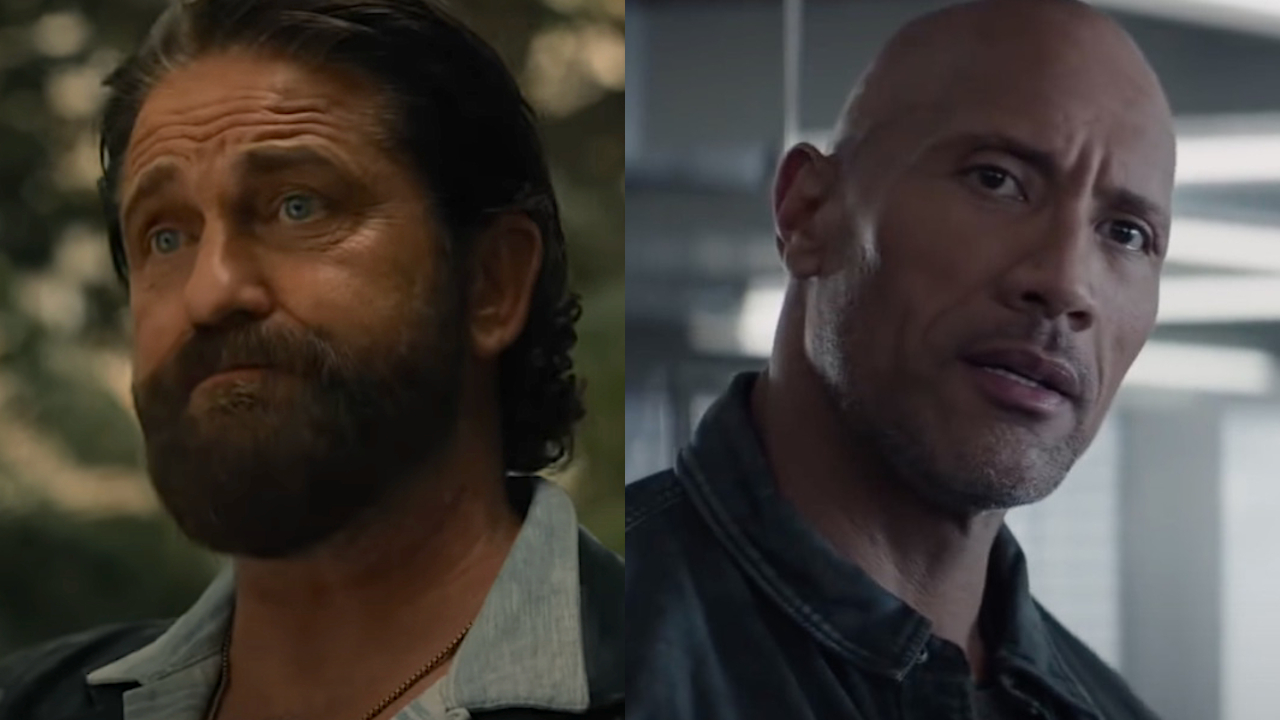 Gerard Butler in Den of Thieves 2: Pantera; Dwayne Johnson in Hobbs &amp; Shaw