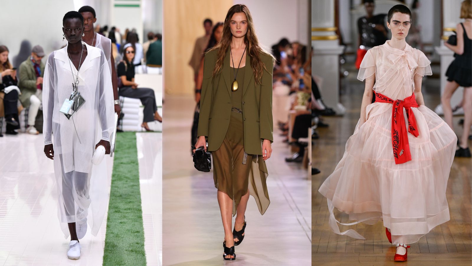 sheer styles on the runway Lacoste, Michael Kors, Simone Rocha