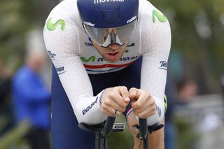 Alex Dowsett in action during the Stage 7 time trial of the 2016 Tirreno-Adriatico
